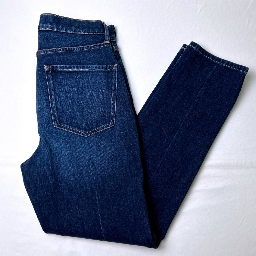 Banana Republic Womens High-Rise Slim Premium Denim Jeans Size 8/29 Dark Wash
